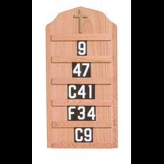 Mountable Hymn Board SKU 4296T