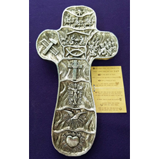 12"H Christ Story Wall Cross SKU 44186