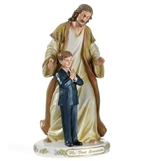 9.5" Jesus W/Praying Boy Fig SKU 47745