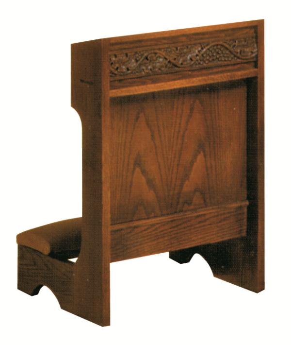 Prie Dieu with Shelf