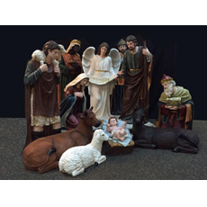 Exclusive 48" Nativity Set 48” Tall Outdoor Nativity Set for Home and Church Use