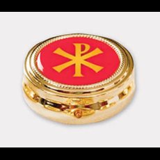 Small Pyx - Red with Chi-Rho SKU 59506