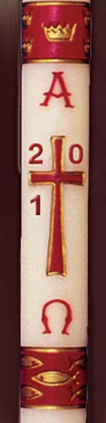 Dadant Gloria Burgundy Paschal Candle