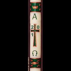 Gloria Green Paschal Candles SKU 60114