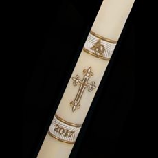 Fleur De Lis Paschal - White SKU 60136