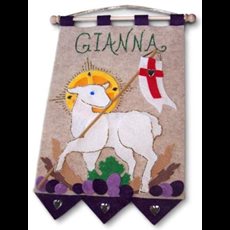 Banner Kit 9" x 12" - " Lamb of God" Royal Purple SKU 754