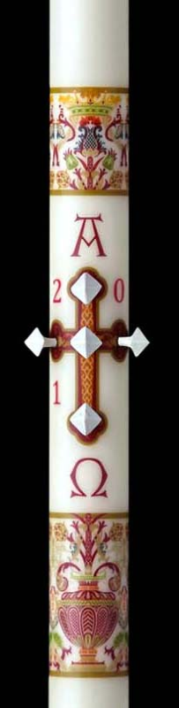 Coronation of Christ Paschal Candle