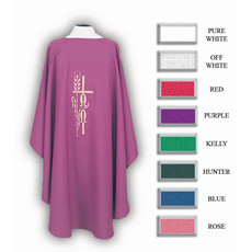 Wheat & Cross Chasuble - 8 Colors Available SKU 850