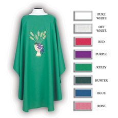 Wheat & Grapes Chasuble - 8 Colors Available SKU 873