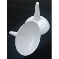 Plastic, reusable candle drip protectors keep hands, floors and hymnals clean from hot wax Two Plastic Candle Holders with Handles and Wide Drip Catchers