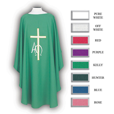 Alpha & Omega Chasuble - 8 Colors Available SKU 997