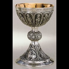 Chalice & Scale Paten with Ring SKU AS-197