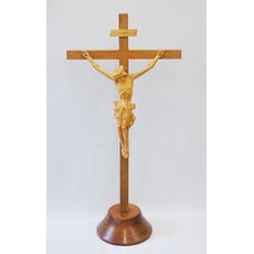 25" Woodcarved Altar Crucifix SKU EN8293