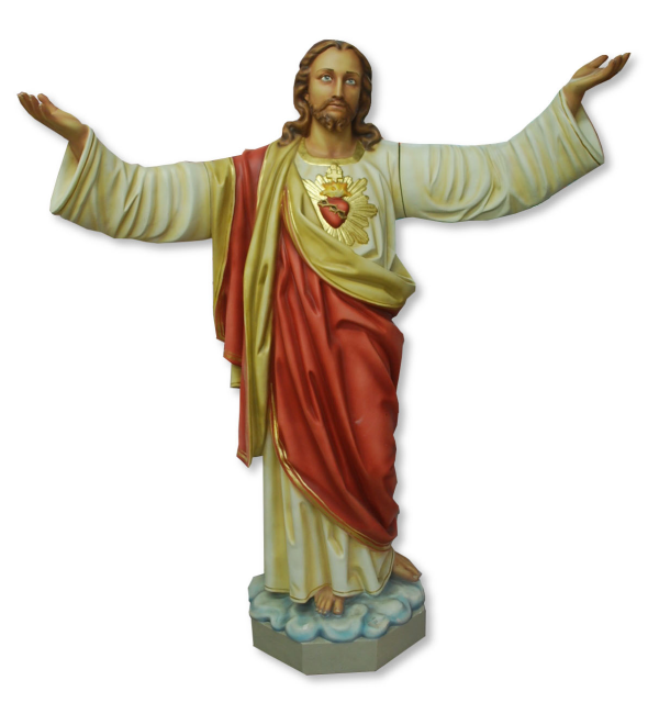 Religious statuary for gardens, homes and churches