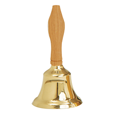 Small School Bell - BRASS SKU K-197-S-BRASS