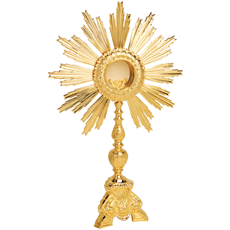 Gold Plated Monstrance SKU K-686