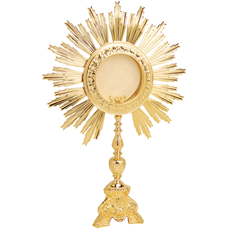 Gold Plated Monstrance SKU K-687