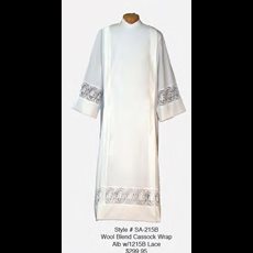 "Cassock Wrap" Alb with Chi-Rho Lace SKU SA-215B
