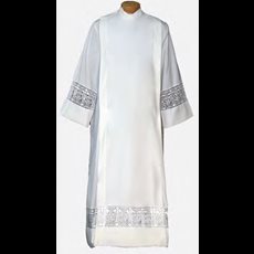 "Cassock Wrap" Alb with Cross Lace SKU SA-216