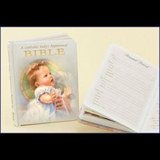 Catholic Baby's Baptismal Bible SKU RG13012