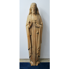 60" Woodcarved Sacred Heart SKU C421-503