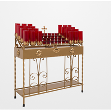 Scroll Design Combo Votive Stand - 52 Lights SKU 19X2824