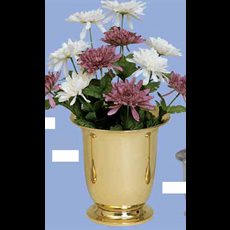 Vase with Liner - Polished Brass or Satin Brass SKU K-455