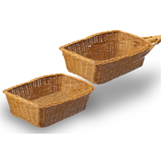 Rectangular Handmade Reed Collection Basket SKU 455