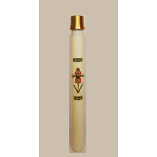 Oil Paschal Candle W/Follower  - 40" SKU C283-002