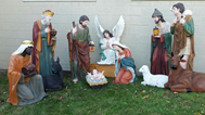 Outdoor Nativity Set for Churches Displayed on Lawn